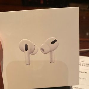 brand new real apple air pod pro in white.